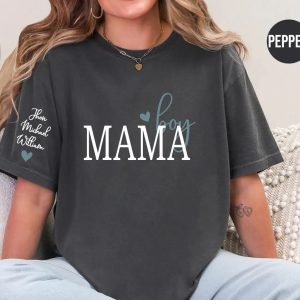 Personalized Boy Mama Shirt With Kid NamesComfort Colors Custom Mama Tshirt Personalized Mom Shirt Mothers Day Gift Mom Birthday Gift 3 1