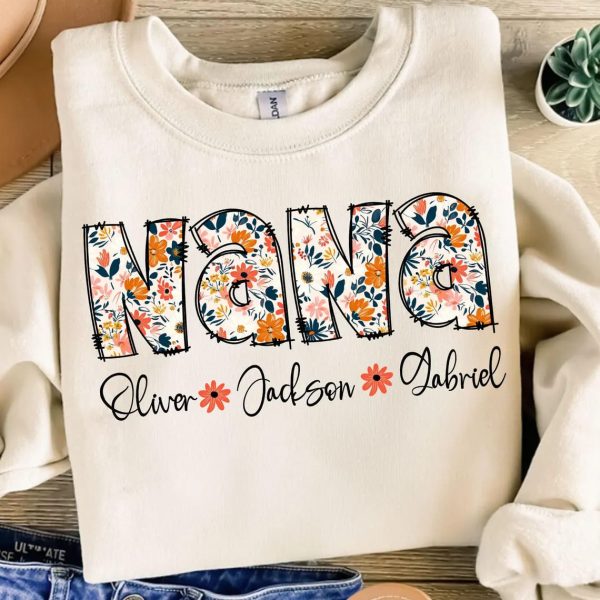 Personalized Floral Mama Png Bundle Flower with Kids Name Mothers Day Png Mom Life Png Gigi Mimi Granny Grandma Png Gifts For Mom 4 1