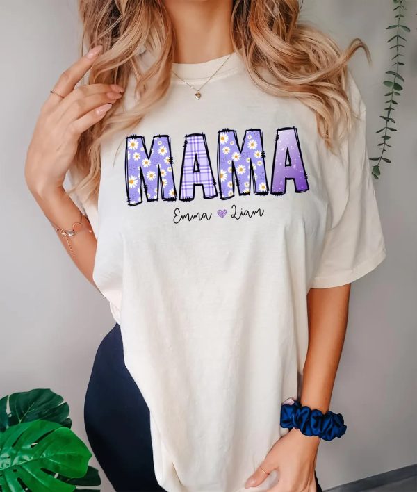 Personalized Floral Mimi Shirt Grandma Shirt with Grandkids Names Mothers Day Shirt Gigi Gifts Custom Kids Names Grandma Shirt Gift 4 1