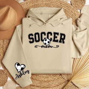 Personalized Soccer Mom Hoodie Custom Name Soccer Mom Sweatshirt Soccer Mama Sweatshirt Soccer Season Gifts 1 1