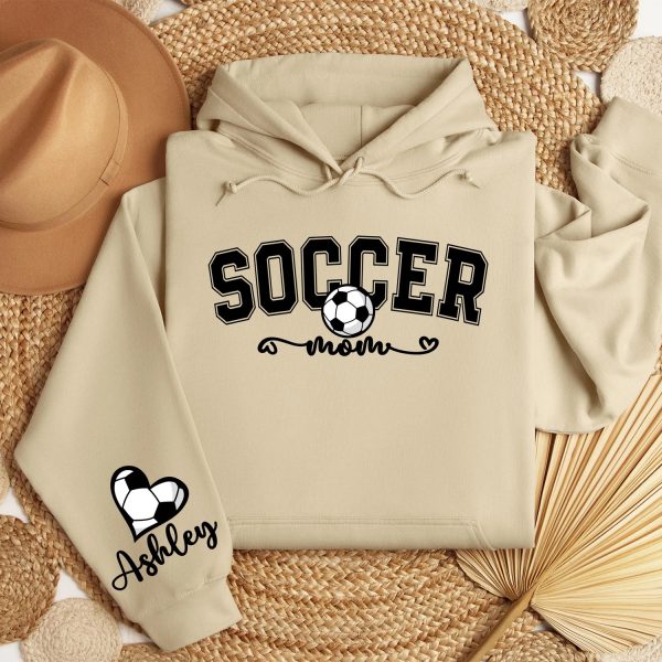 Personalized Soccer Mom Hoodie Custom Name Soccer Mom Sweatshirt Soccer Mama Sweatshirt Soccer Season Gifts 1 1