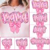 Preppy Floral Mama Coquette Png Mama Flower Png Preppy Mama Png Mama Floral Png Retro Mama Flower png Mama png Gift for mom Glitter 1 1
