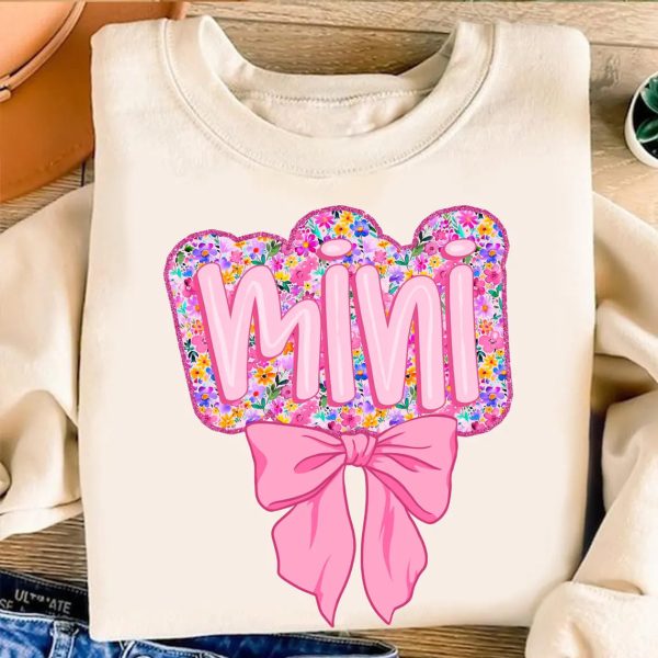 Preppy Floral Mama Coquette Png Mama Flower Png Preppy Mama Png Mama Floral Png Retro Mama Flower png Mama png Gift for mom Glitter 2 1