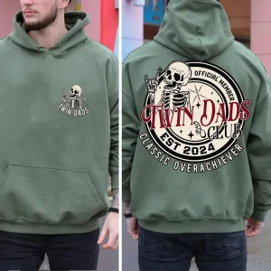 Retro Dad of Twins Shirt 1