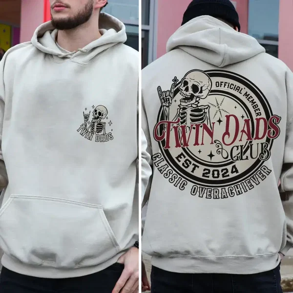 Retro Dad of Twins Shirt 3