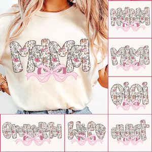 Boho Glitter Mama Sweatshirt – Retro Floral, Coquette & Christian Mom Style | Perfect Gift for Mother’s Day