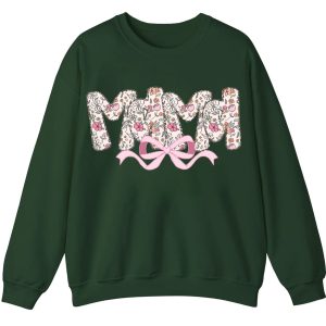 Retro Mama Floral Glitter Bundle PNG Spring Floral Png Preppy Mama png Mama Flowers Mothers Day Png Coquette Bow png Christian Mom png 2 1