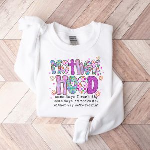 Retro Motherhood Sweatshirt, Floral Motherhood Sweatshirt, Some Day I Rock It Mom , Happy Mother's Day, The Best Gift for Women