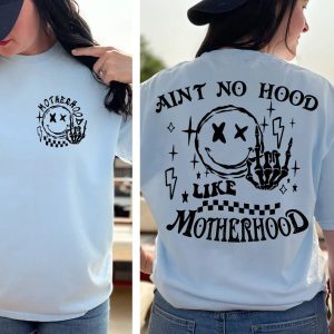Rock Mom, Ain't No Hood Like Motherhood, Rock Band Cool T-Shirt, Happy Mother's Day, The Best Gift for Women