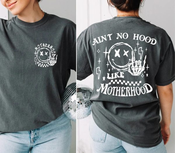 Rock Mom Shirt Aint No Hood Like Motherhood Funny Mothers Day Trendy Mom Shirt Sarcastic Shirt Rock Band Cool Shirt 4 1