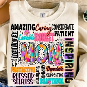 She is Mom, Retro Blessed Mom, Mom Life, Retro Mama Quotes Sweatshirt, Mother's Day Gift
