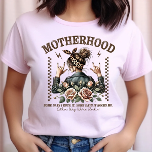 Some Days I Rock It Some Days It Rocks Me Shirt, Funny Motherhood T-shirt, Rocking motherhood Tee, Mother's Day Gift