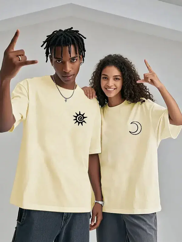 Sun and Moon Couple T Shirts 3