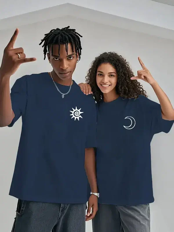 Sun and Moon Couple T Shirts 4