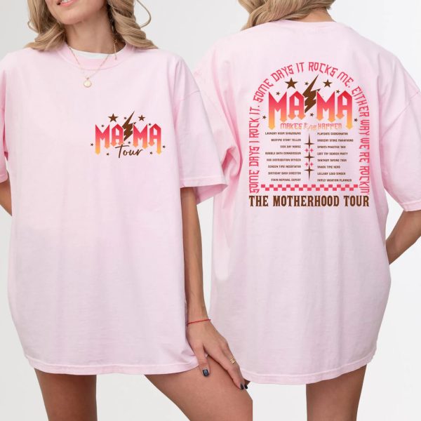 The Motherhood Tour Tee Sometimes I Rock It Sometimes It Rocks Me Shirt Rocker Mom Tee Mothers Day Gift Sarcastic Shirt 2 1