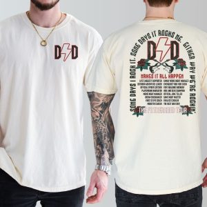 Trendy Dad Rock Shirt, Daddy Tour, Funny Fatherhood, Fathers Day Gift, Cool Trendy Dad Gifts, Badass Comfort Colors Dad T-Shirt