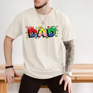 Super Gamer Dad T-Shirt ? Fun Retro Gaming Father?s Day Tee