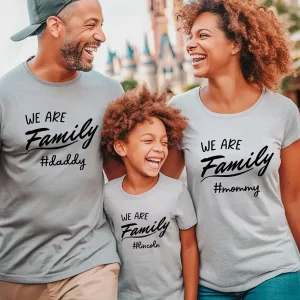 We Are Family T-Shirt, Family Matching, Matching Tee, Gift For Family, Gift For Mom, Gift For Dad, Cute Family Shirt