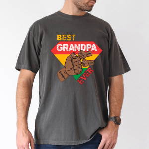 custom grandpa gift black grandpa with fist bump and grandkids names 2 1