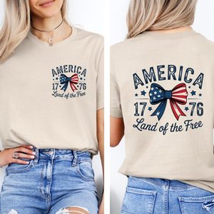 America Land of the Free Est. 1776 T-Shirt – 4th of July Tee, Independence Day Gift, Patriotic USA Shirt
