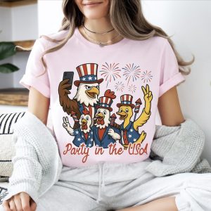 Party in the USA Eagle T-Shirt – Patriotic American Eagle Tee for 4th of July, Memorial Day, Independence Day Outfit