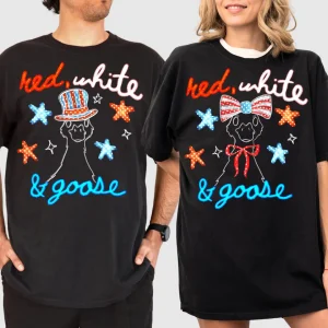 4th Of July Matching Couple Shirts, His and Hers Independence Day Tee, American Couple Shirt, Husband and Wife Matching Fourth of July Shirt