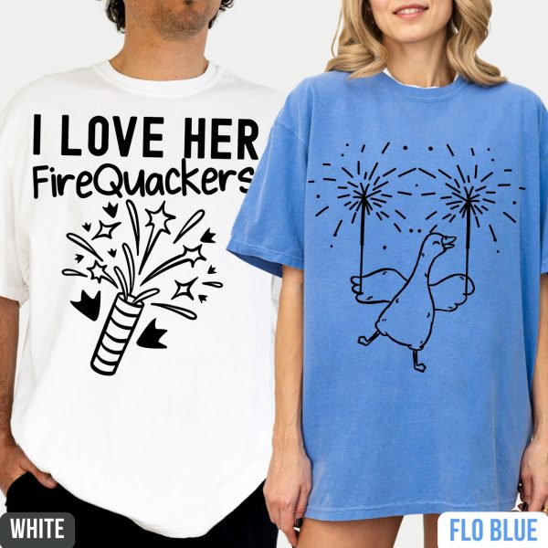 4th Of July Matching Couple Shirts 1
