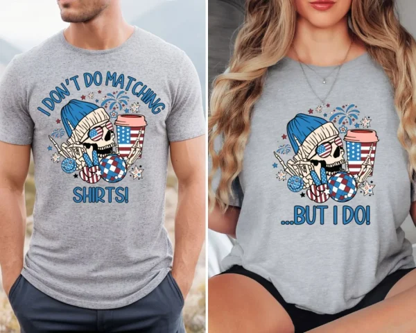 4th of July Couples Shirts 1