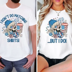 4th of July Couples Shirts, Funny Fourth of July Couples Shirt, Matching 4th of July Couples Shirts, Patriotic Matching Couples Outfit