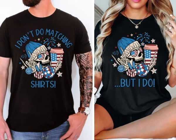 4th of July Couples Shirts 3