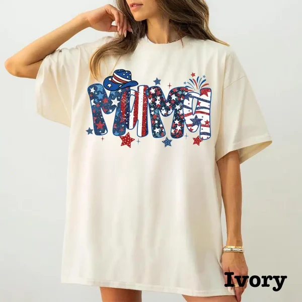 4th of July Mama Comfort Colors t shirt 4