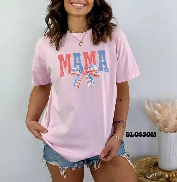 4th of July Mama Shirt 3