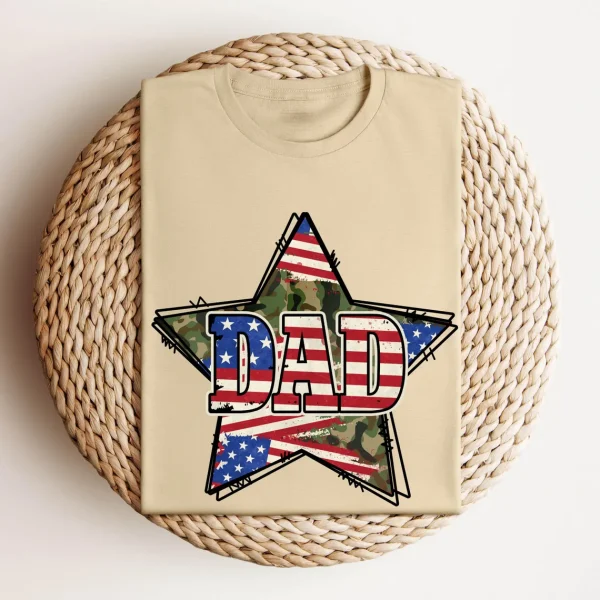 American Flag Dad Shirt 1