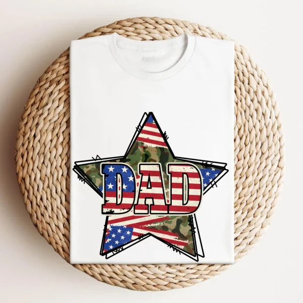 American Flag Dad Shirt 2