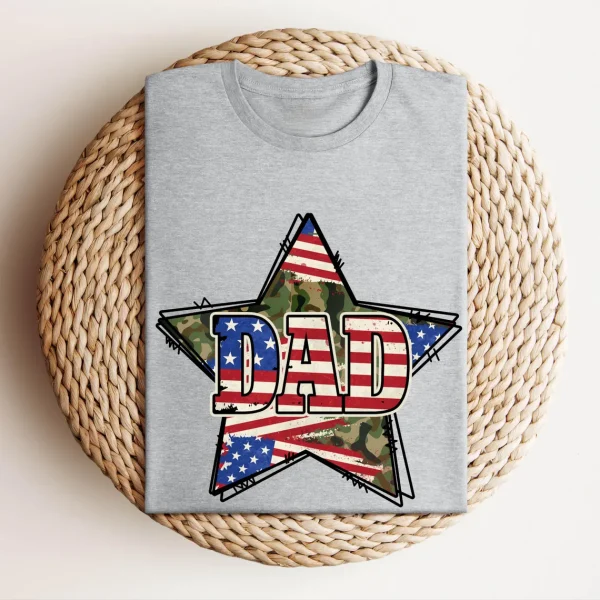 American Flag Dad Shirt 3