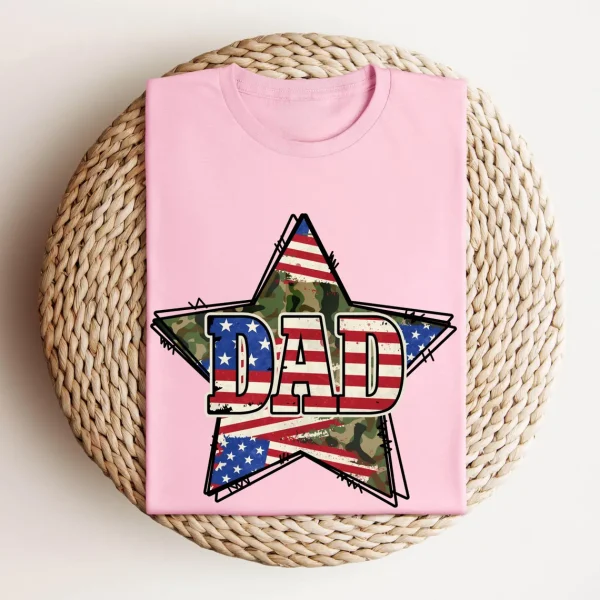 American Flag Dad Shirt 4