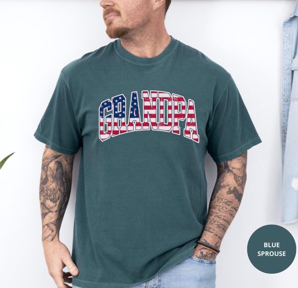 American Grandpa Shirt Patriotic 3