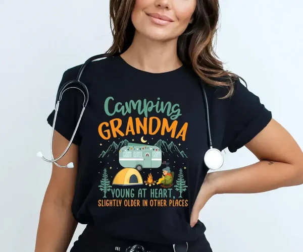 Camping Grandma Shirt 3