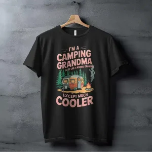 Camping Grandma T Shirt 1