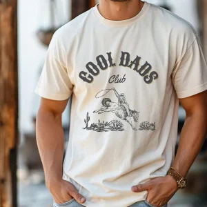 Cool Dads Club, Cowboy T-Shirt, Funny Husband, Gift for Him, Father's Day Gift, Dad to Be Gift, Father's Day Gift