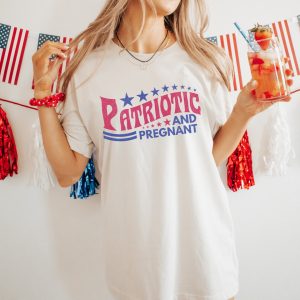 Couples Patriotic and Pregnant Shirt 3