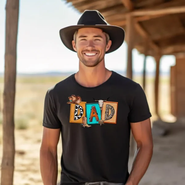 Cowboy Dad T Shirt 2