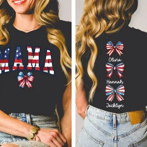 Custom American Mama Shirt with Names 1