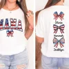 Custom American Mama Shirt with Names 2