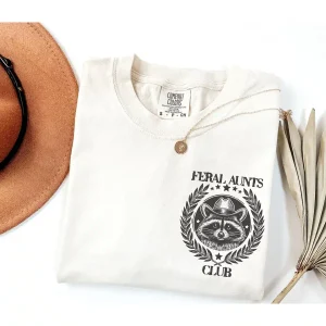 Auntie T-Shirt, New Aunt Gift, Feral Aunt, Gift for Auntie, Pregnancy Announcement, Feral Aunts Club