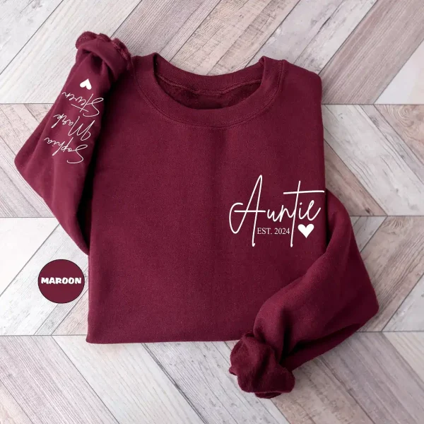 Custom Auntie Sweatshirt 4