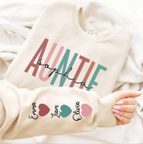 Custom Auntie Sweatshirt 6