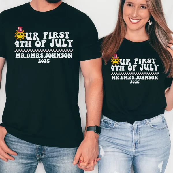 Custom First 4th of July Married Couple 2