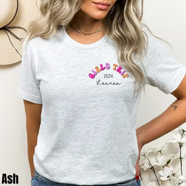 Custom Girls Trip Shirt In Our Girls Trip Era Shirt Personalized Girls Weekend Shirt Matching Bachelorette Shirt Girls Trip 2024 3 gm optimized