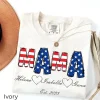 Custom MAMA Shirt with Kids Names and Year 1